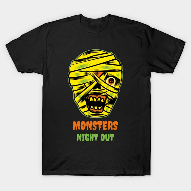 MONSTERS NIGHT OUT T-Shirt by TheAwesomeShop